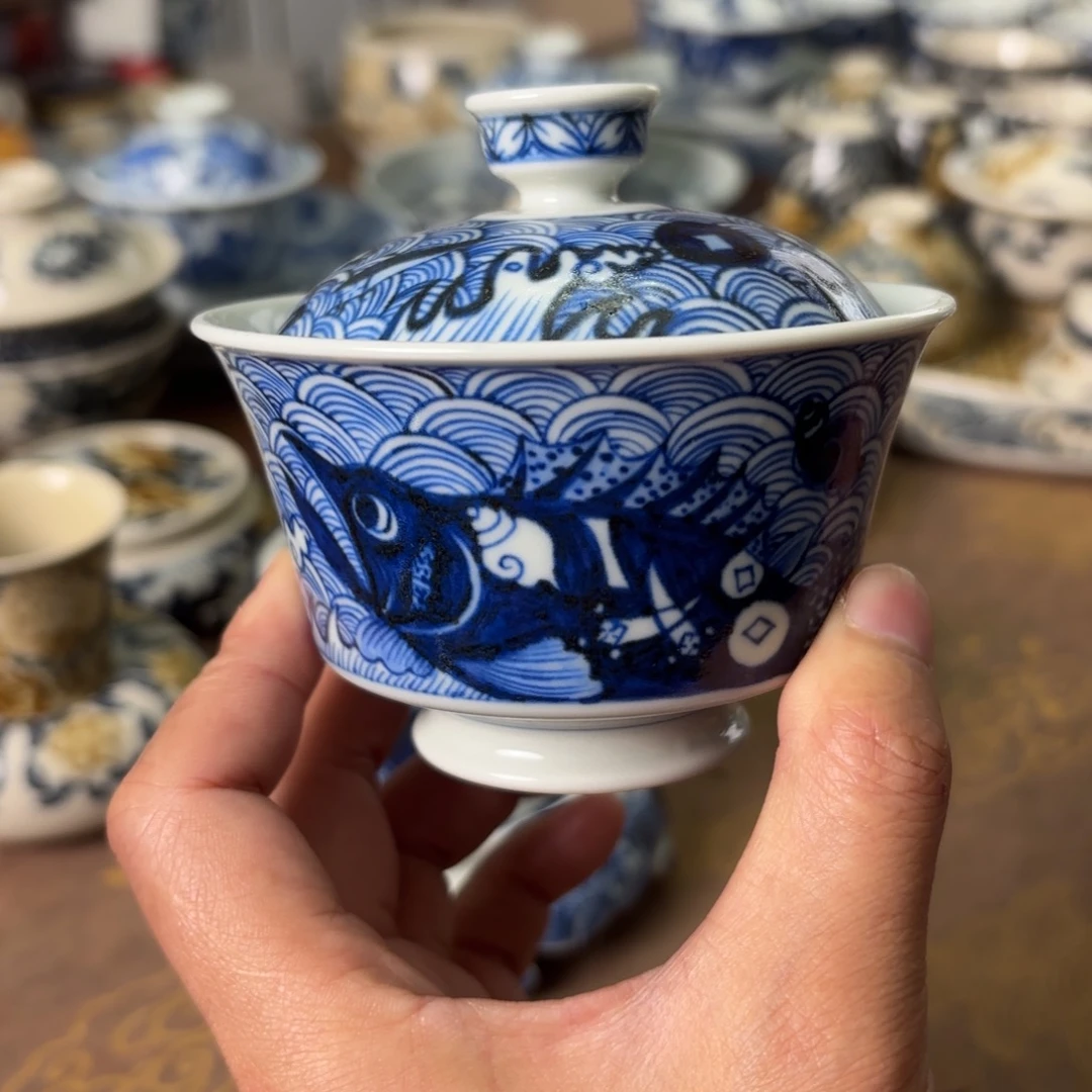 陶摆件景德镇手绘茶器