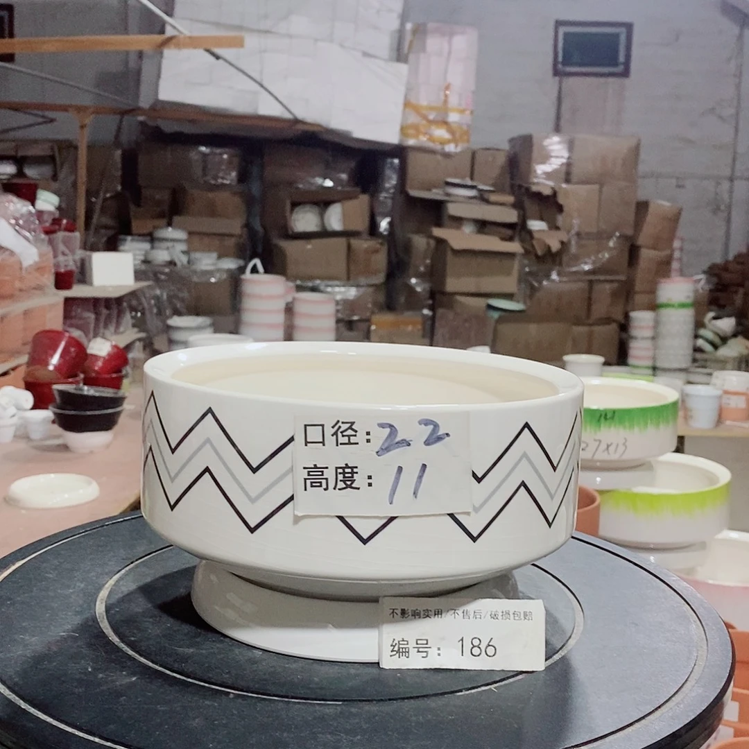 微瑕花盆-186-口22×11-1个