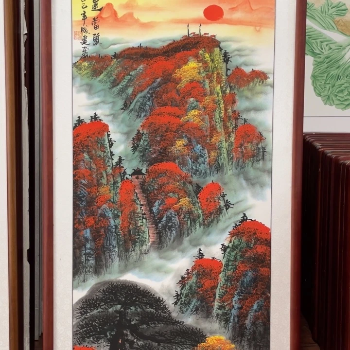 国画带框尺寸63*123厘米