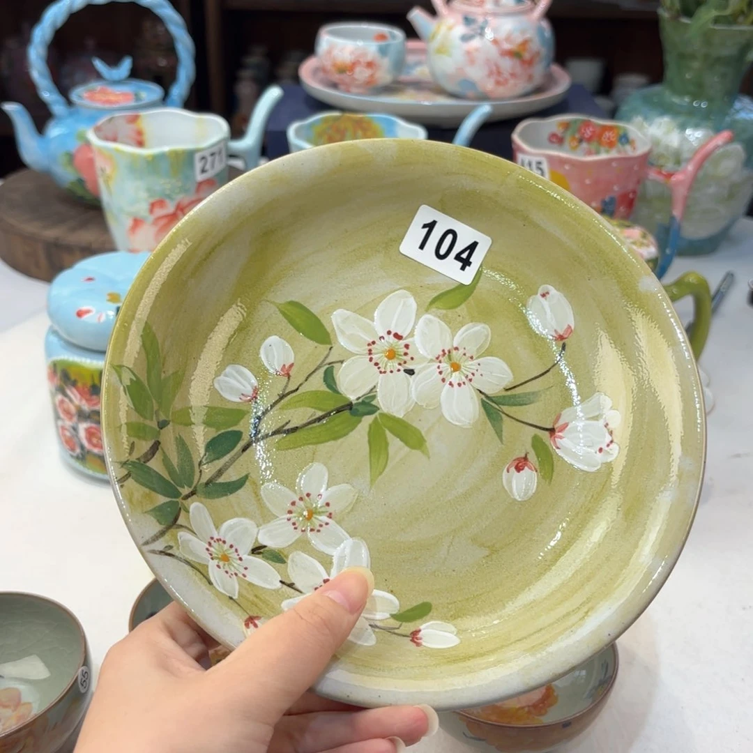 景德镇手绘高温釉下彩陶瓷茶具