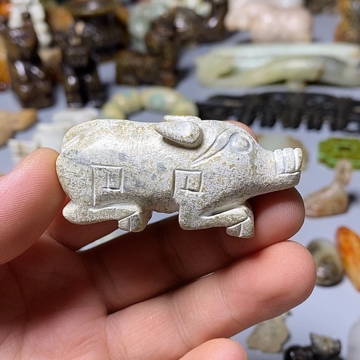 和田玉未镶嵌颈饰96