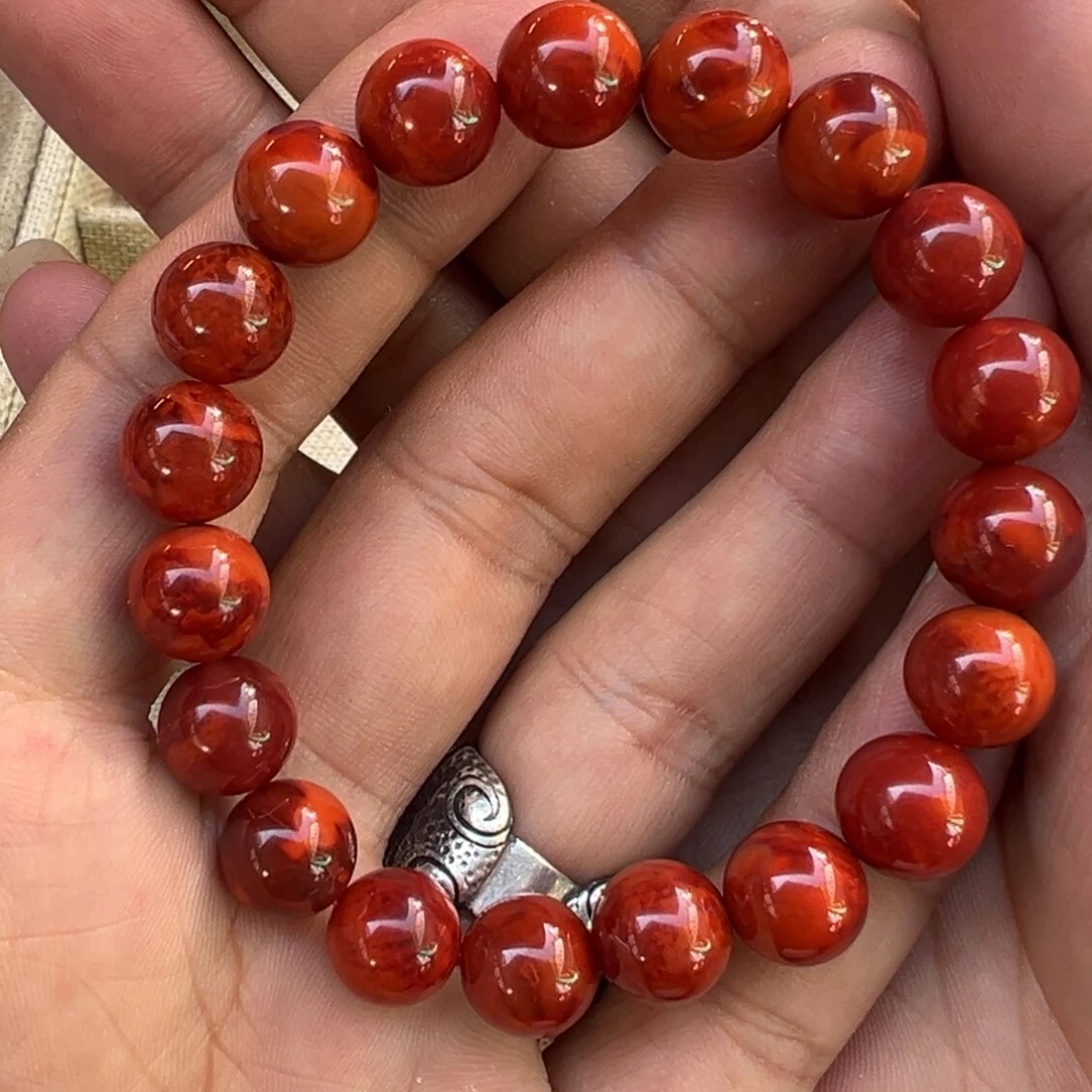 南红玛瑙手串未镶嵌小****）