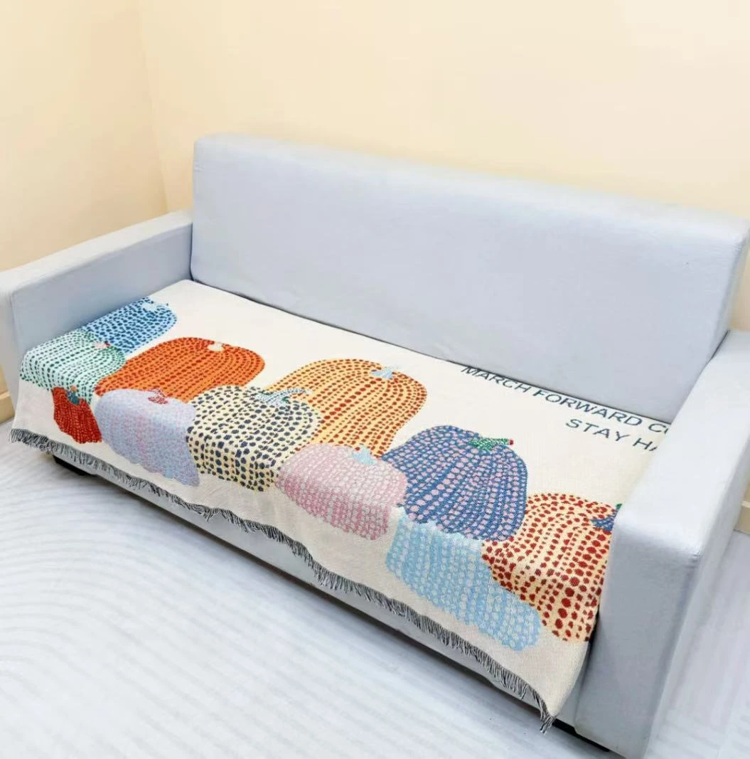 （南瓜贝贝）90*180cm 流苏沙发巾柔软舒适亲肤透气