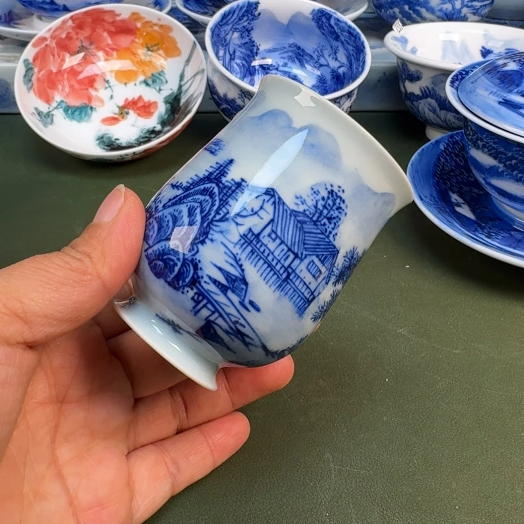 陶景德镇纯手绘茶具圆圆264