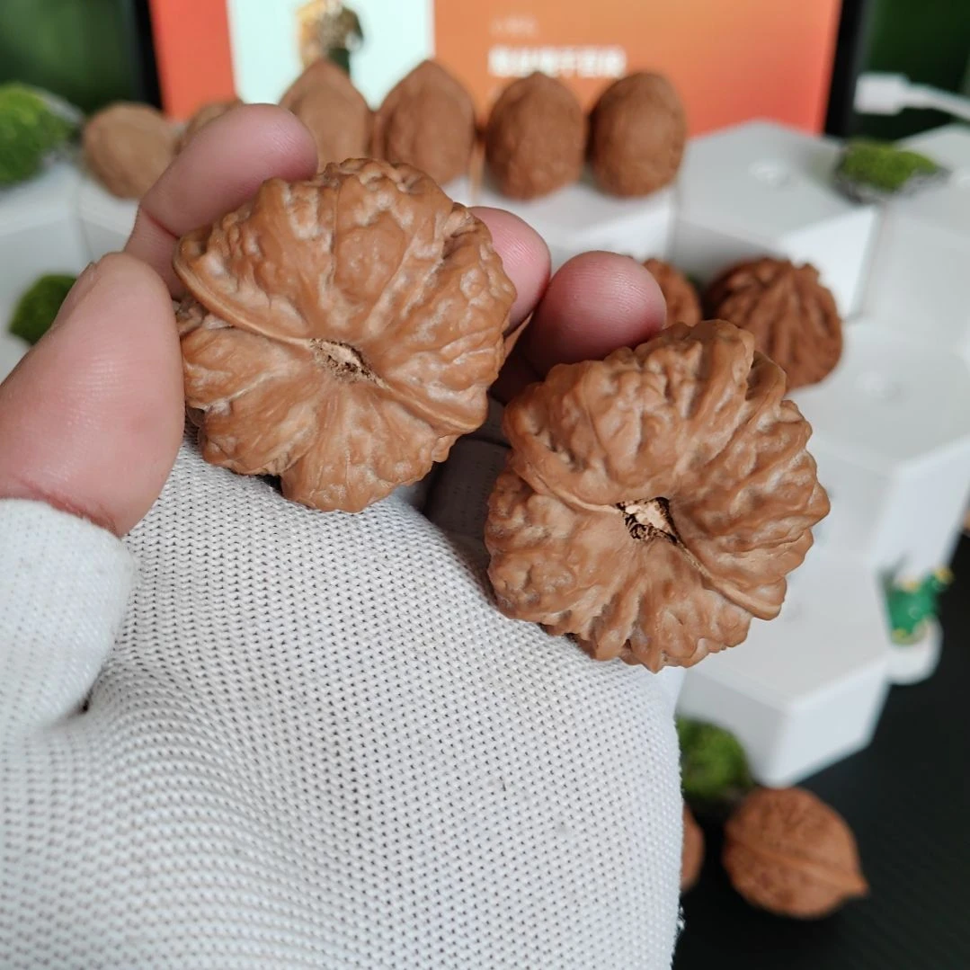 戏***生把件文玩核桃42红皮蛤蟆头