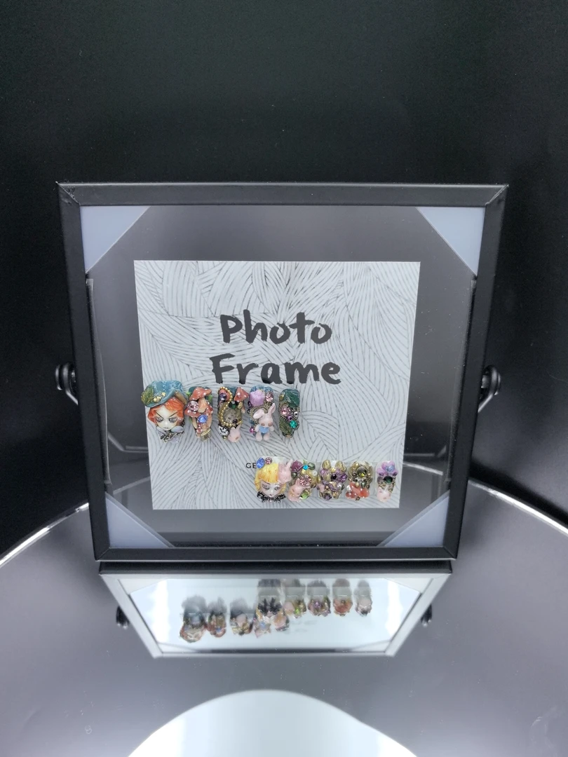 安夏 爱丽丝 长梯 纯手工穿戴甲重工彩色蘑菇