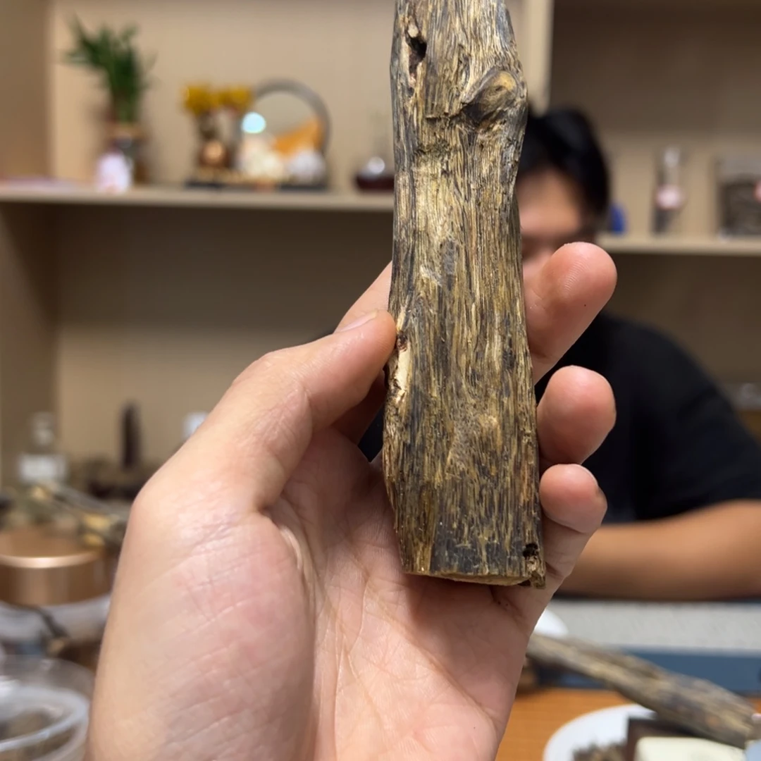 沉香陆河纯化熏香虫漏老料32克
