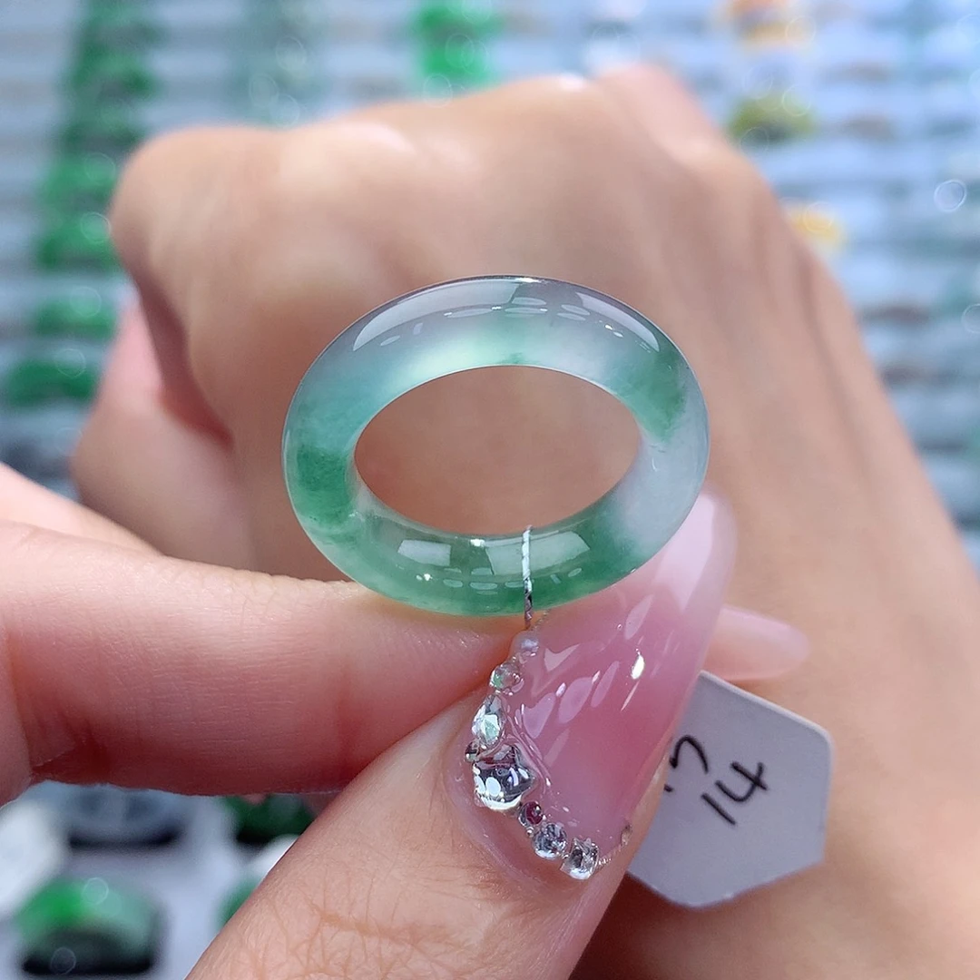 翡翠戒指未镶嵌13-14号