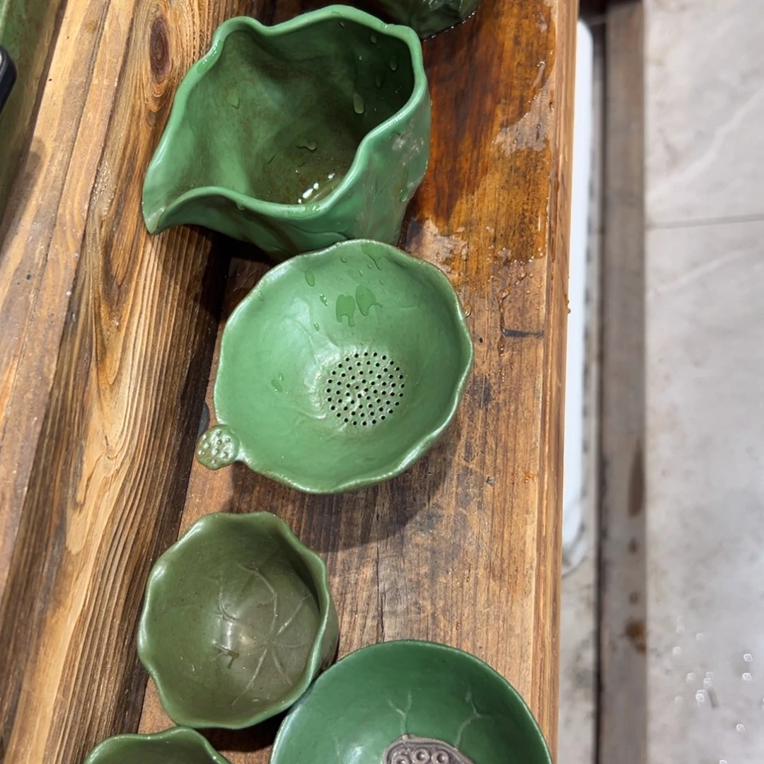 复古风格老陶泥系列茶盘茶具摆件