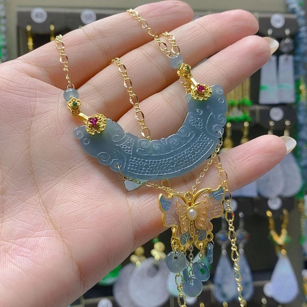 颈饰未镶嵌翡翠翡翠