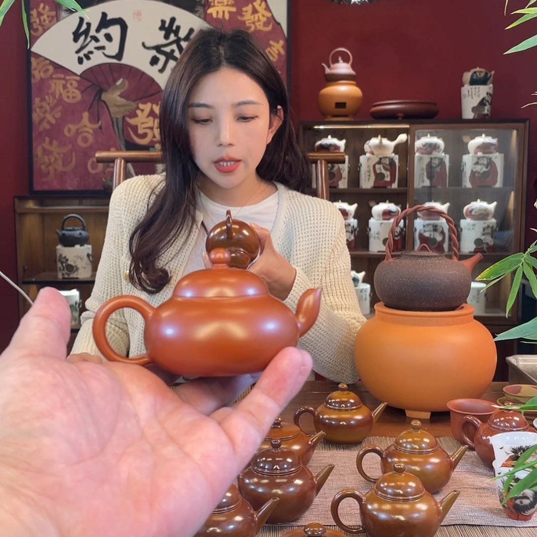 日***鲁紫砂茶壶全手工手拉壶