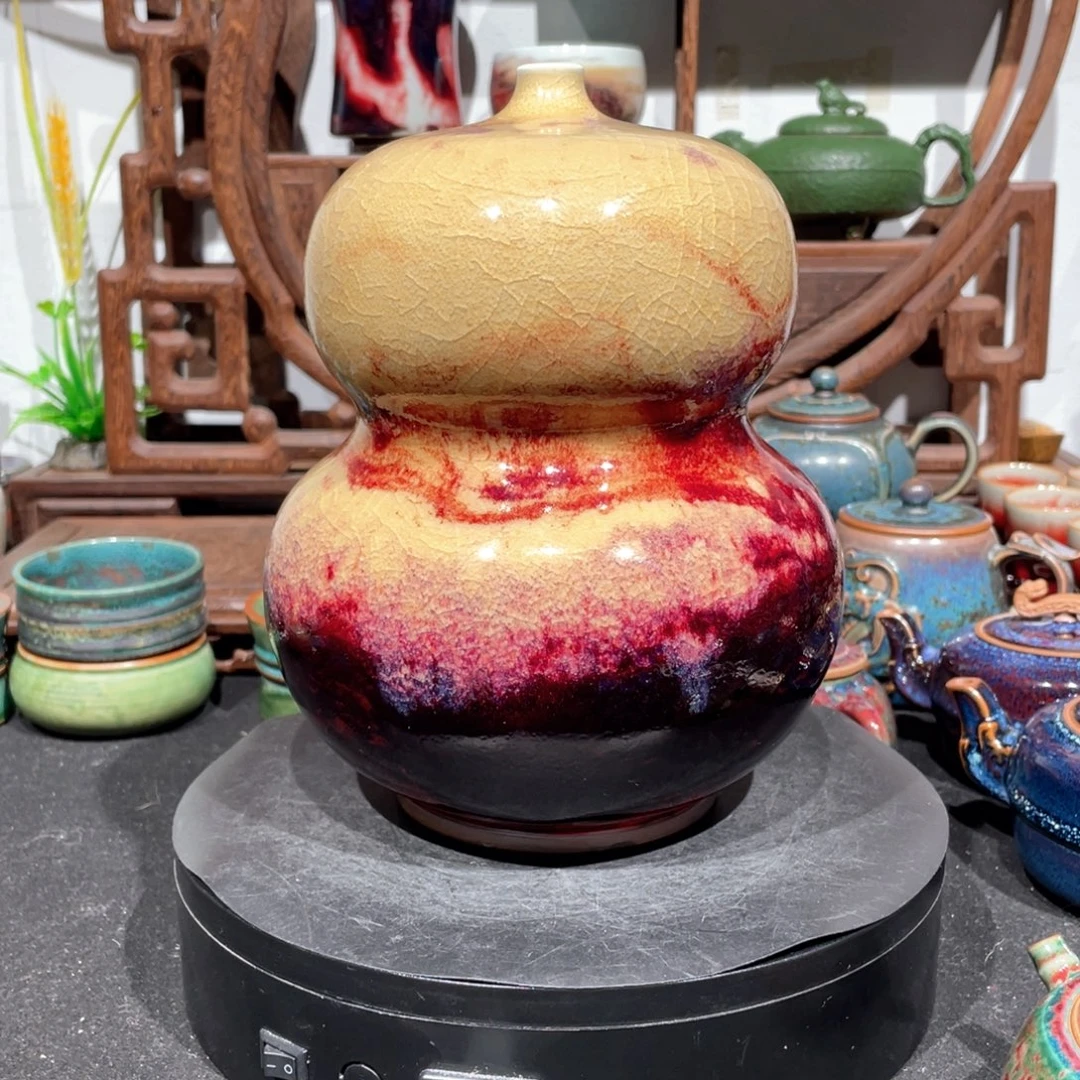 基***善中国神后钧瓷葫芦