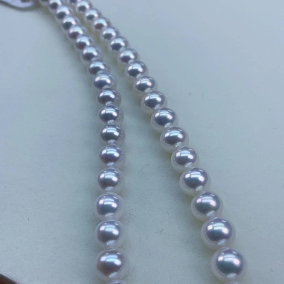 银S925镶嵌淡水珍珠8/9镜面冷光炫彩几乎无暇媲美天女