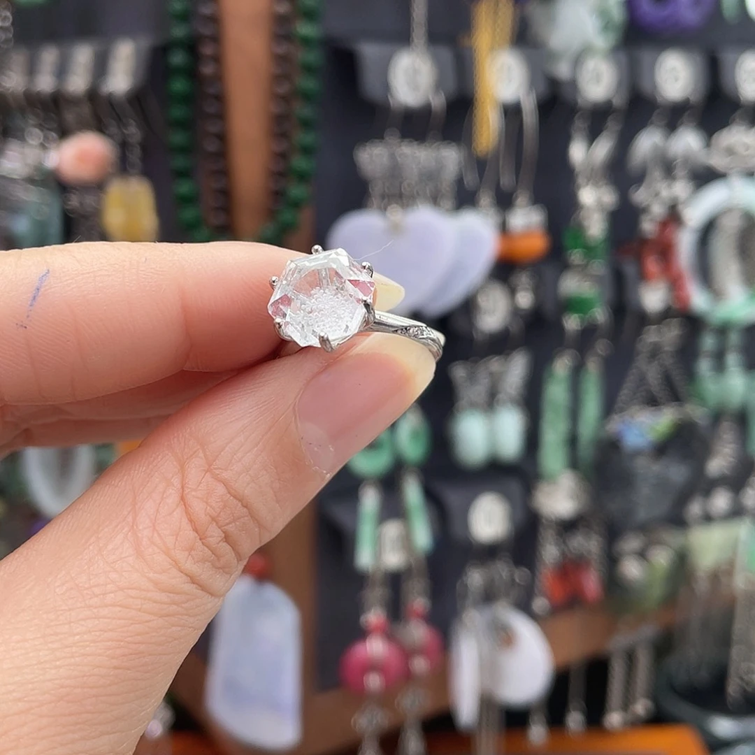 水晶戒指银S925镶嵌616jjjhh