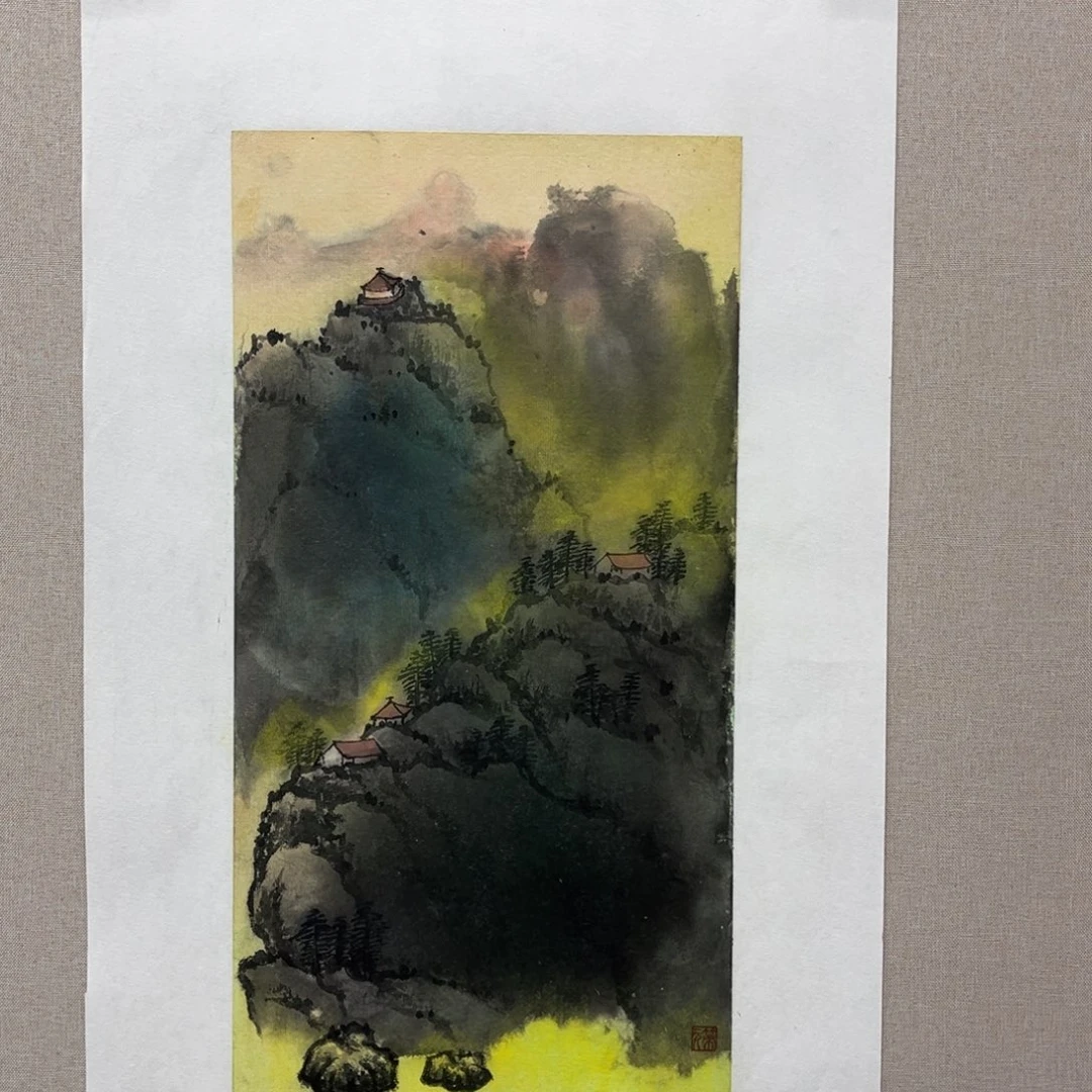 国画艺术家真人手绘