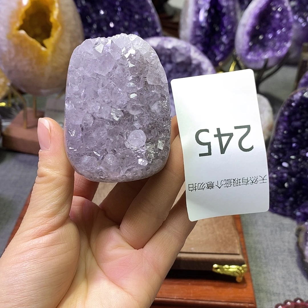 珠宝半成品紫晶未镶嵌