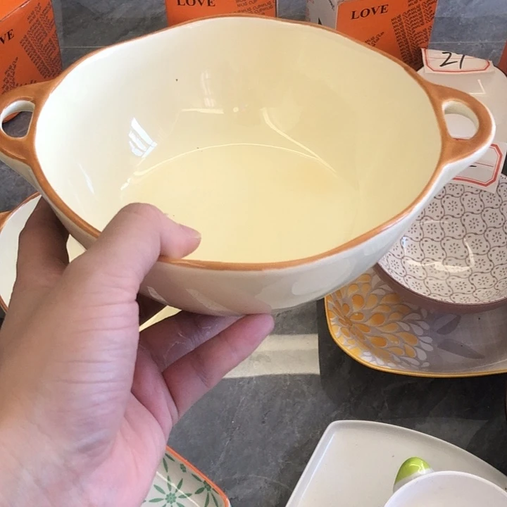 稻谷壳微瑕盘碗碟介意勿拍