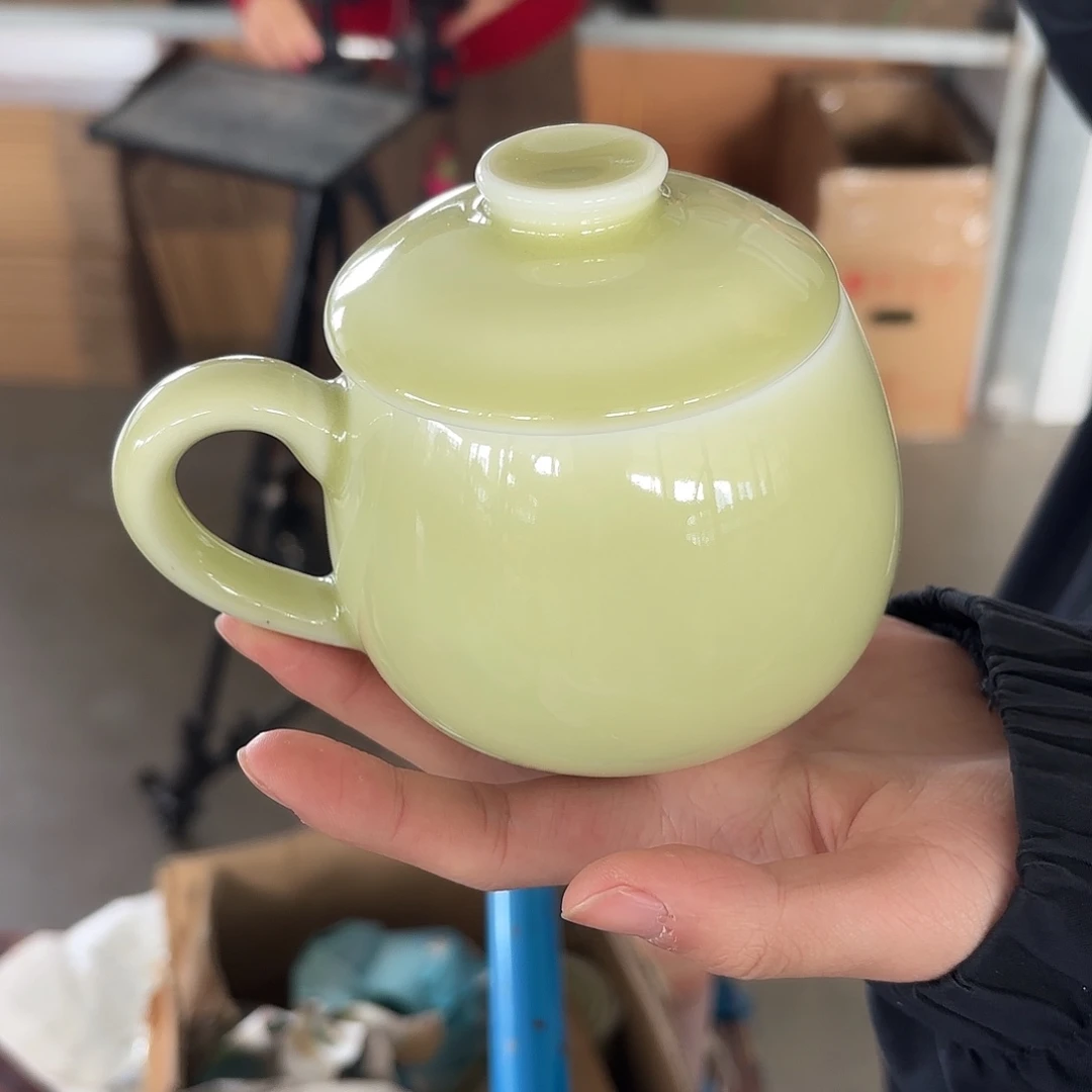 龙泉云间青瓷小米茶器