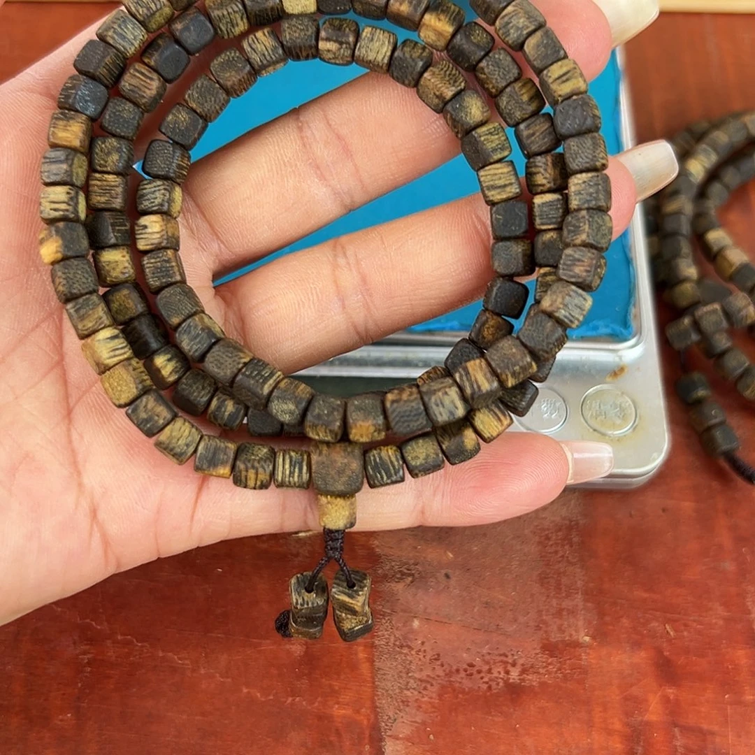 沉香碎屑沉香卡5方珠多圈沉水15g张勺子