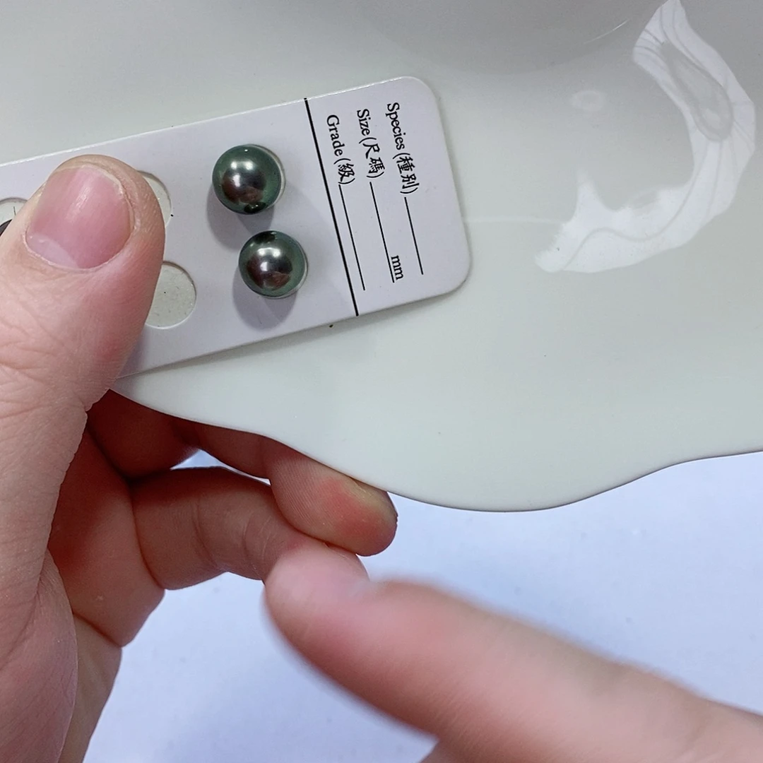 海水珍珠耳饰18K金镶嵌