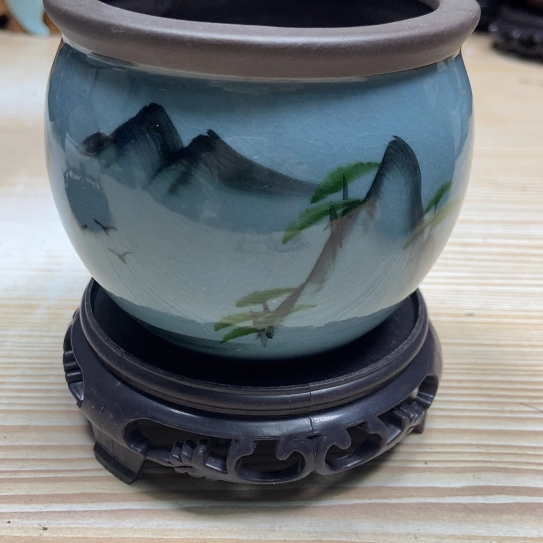 瓷片陶瓷花盆陶瓷艺术
