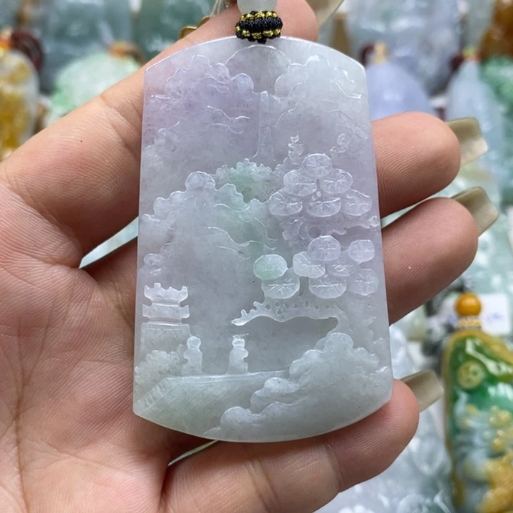 翡翠未镶嵌颈饰天然a货翡翠