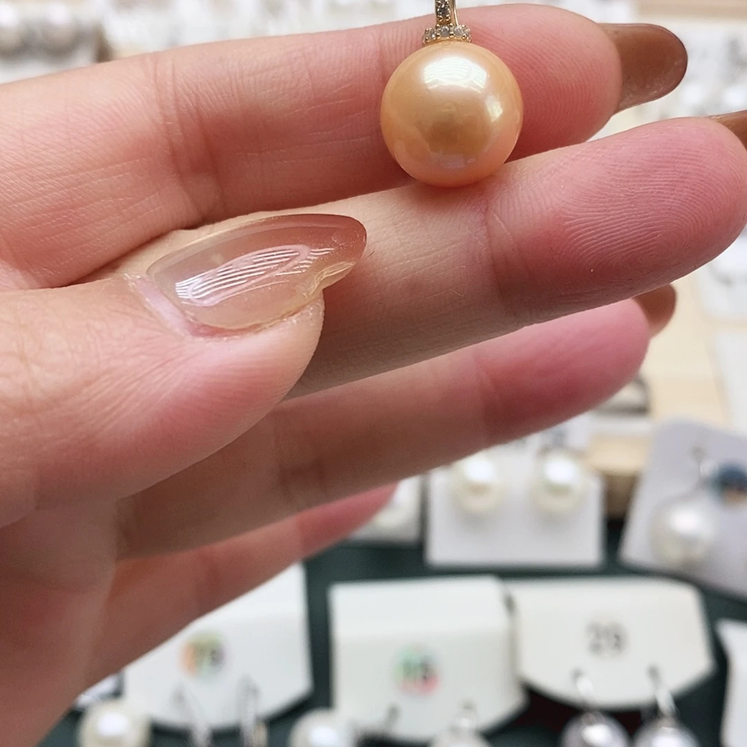 淡水珍珠银S925镶嵌颈饰