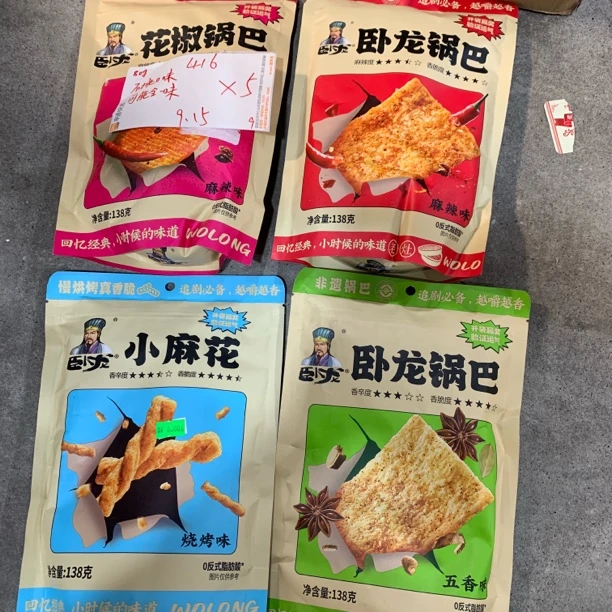 416 卧/龙零食系列80g（到手5袋 可能全一款）