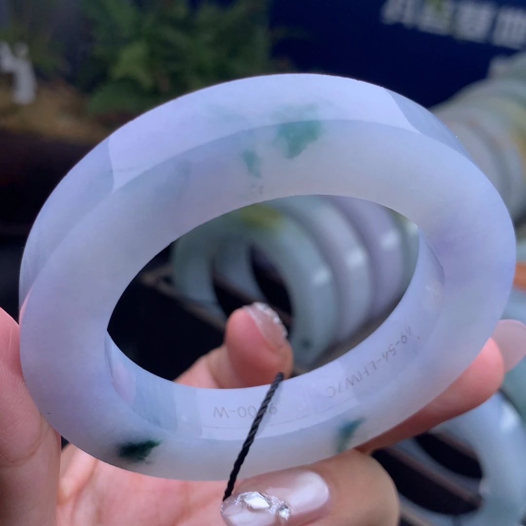 定制翡翠未镶嵌手镯不退不换