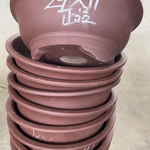 紫砂花盆紫砂处理9个