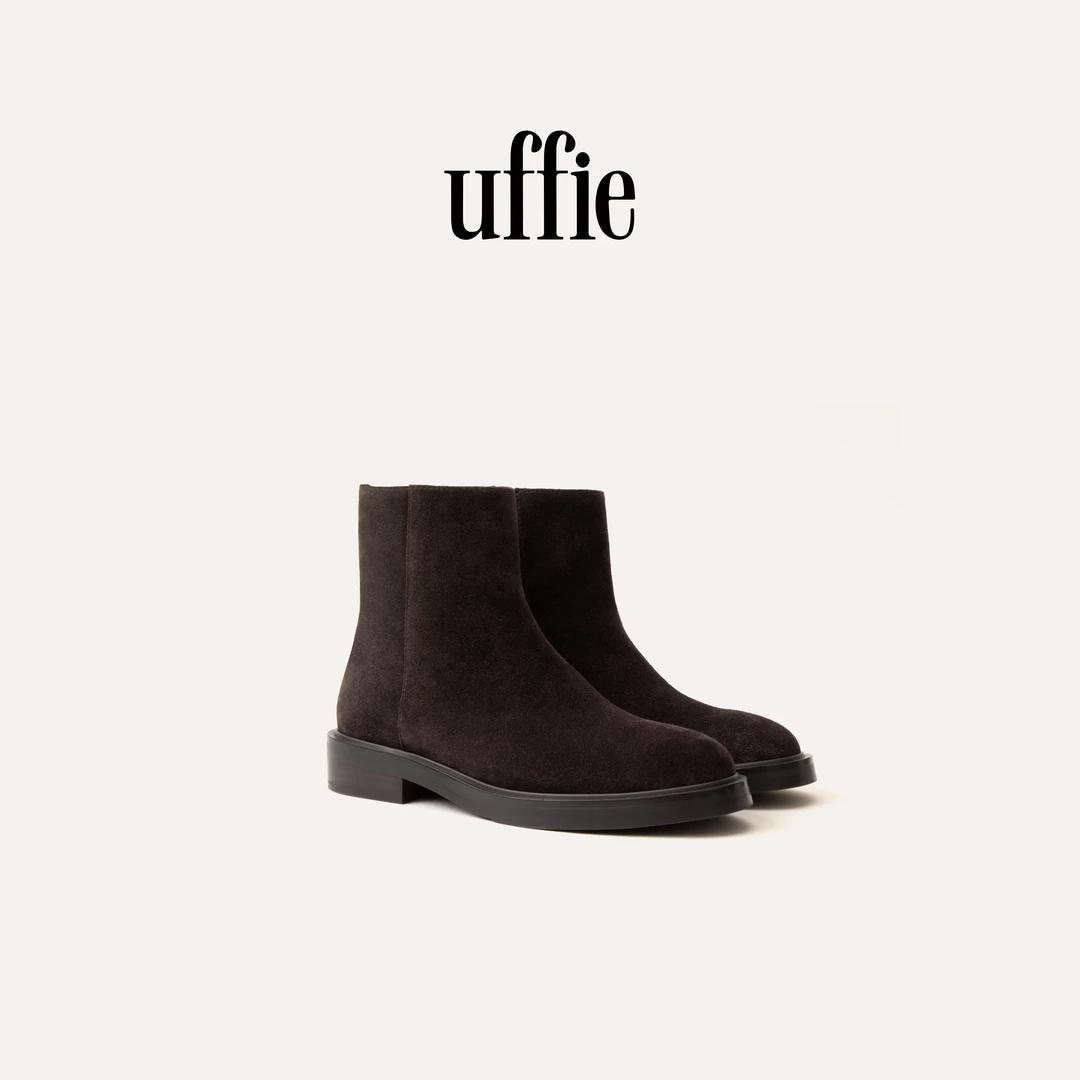 UFFIE于绘 厚底绒面短靴