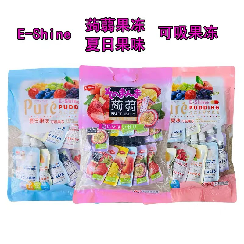 一莎可吸果冻美食布丁什锦蒟蒻果味600g解馋零食