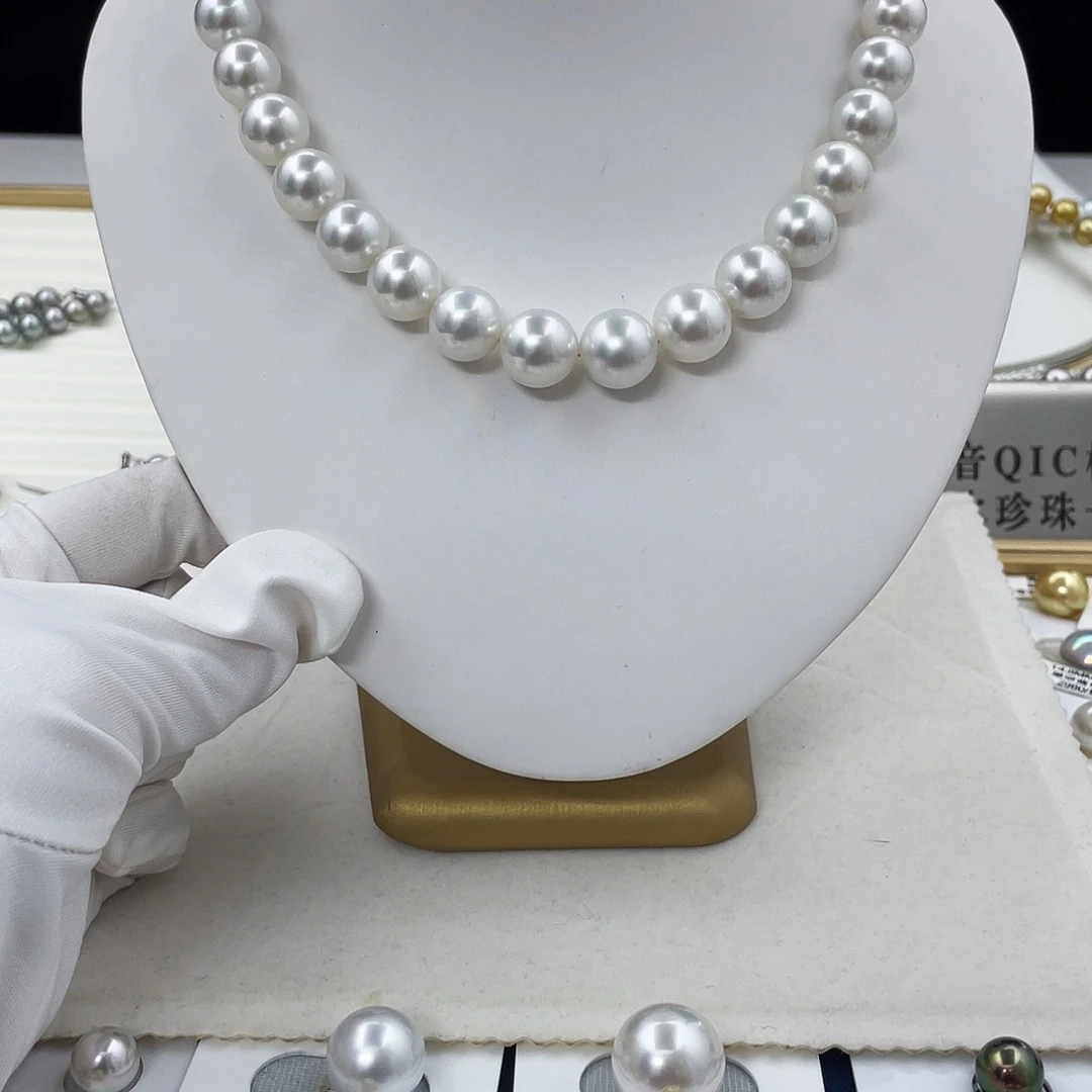 海水珍珠串链未镶嵌10-13.6mm真科研维纳斯