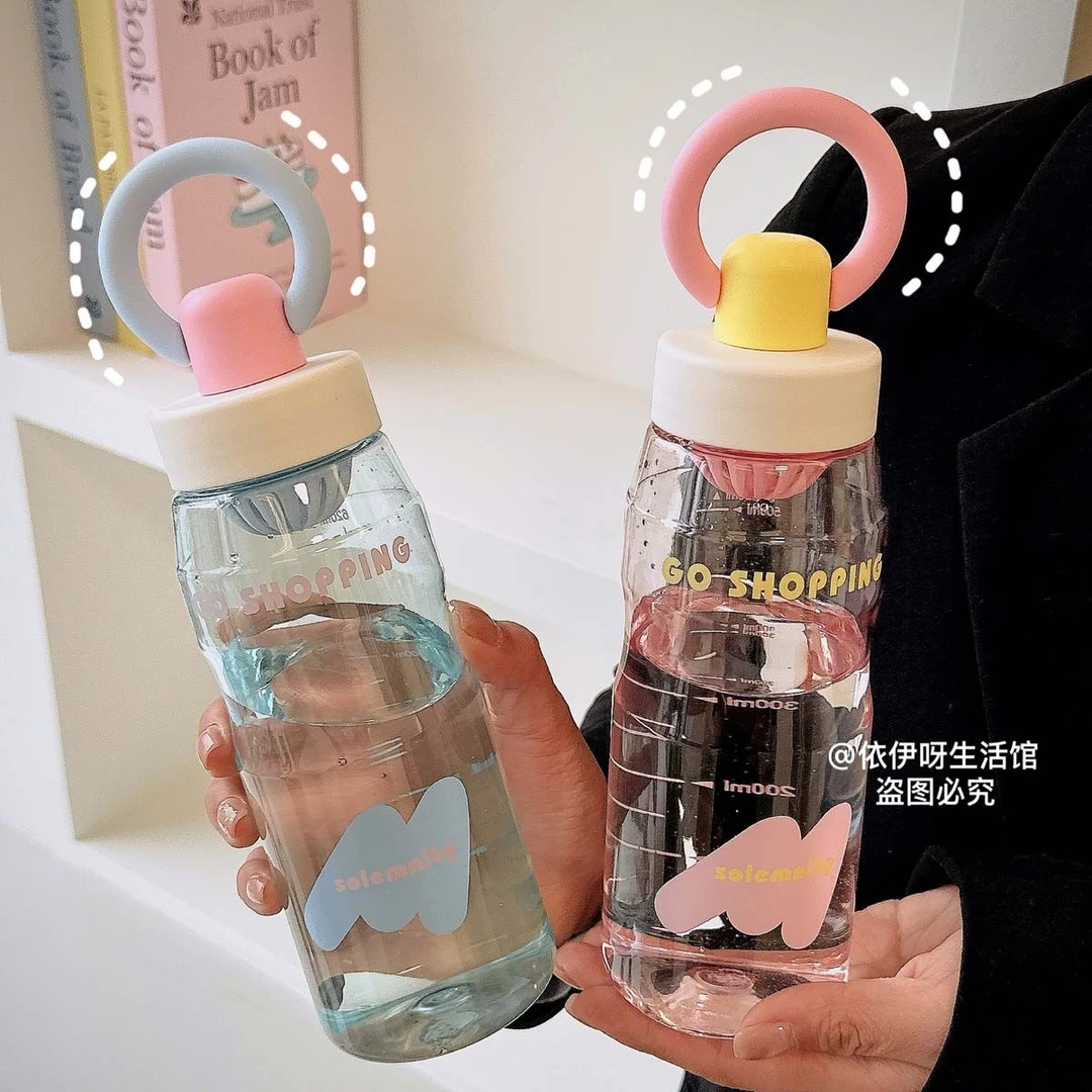 水杯新款高颜值多巴胺女生耐高温便携学生韩版茶隔简约夏季杯