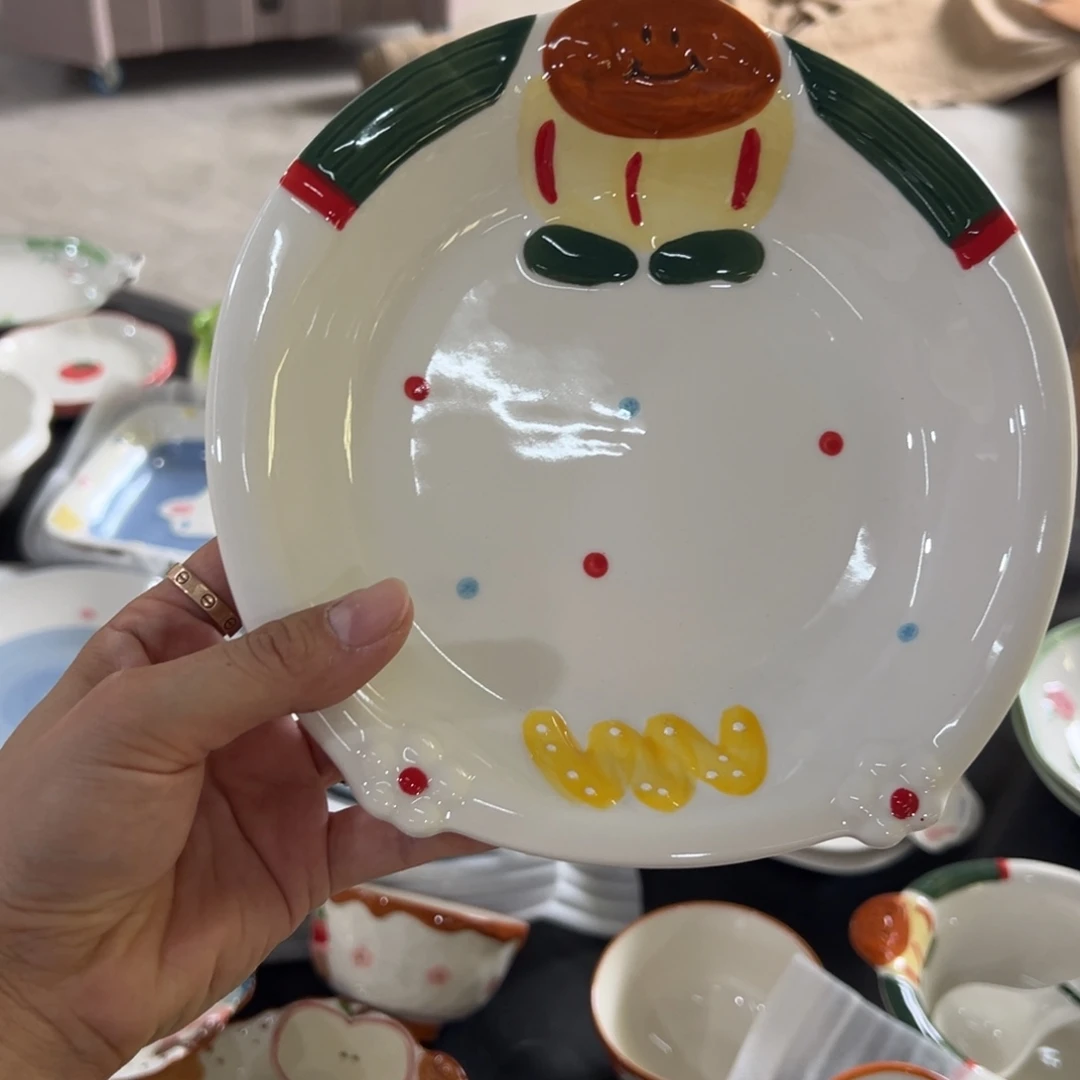 摆件高温陶瓷釉下彩正品！