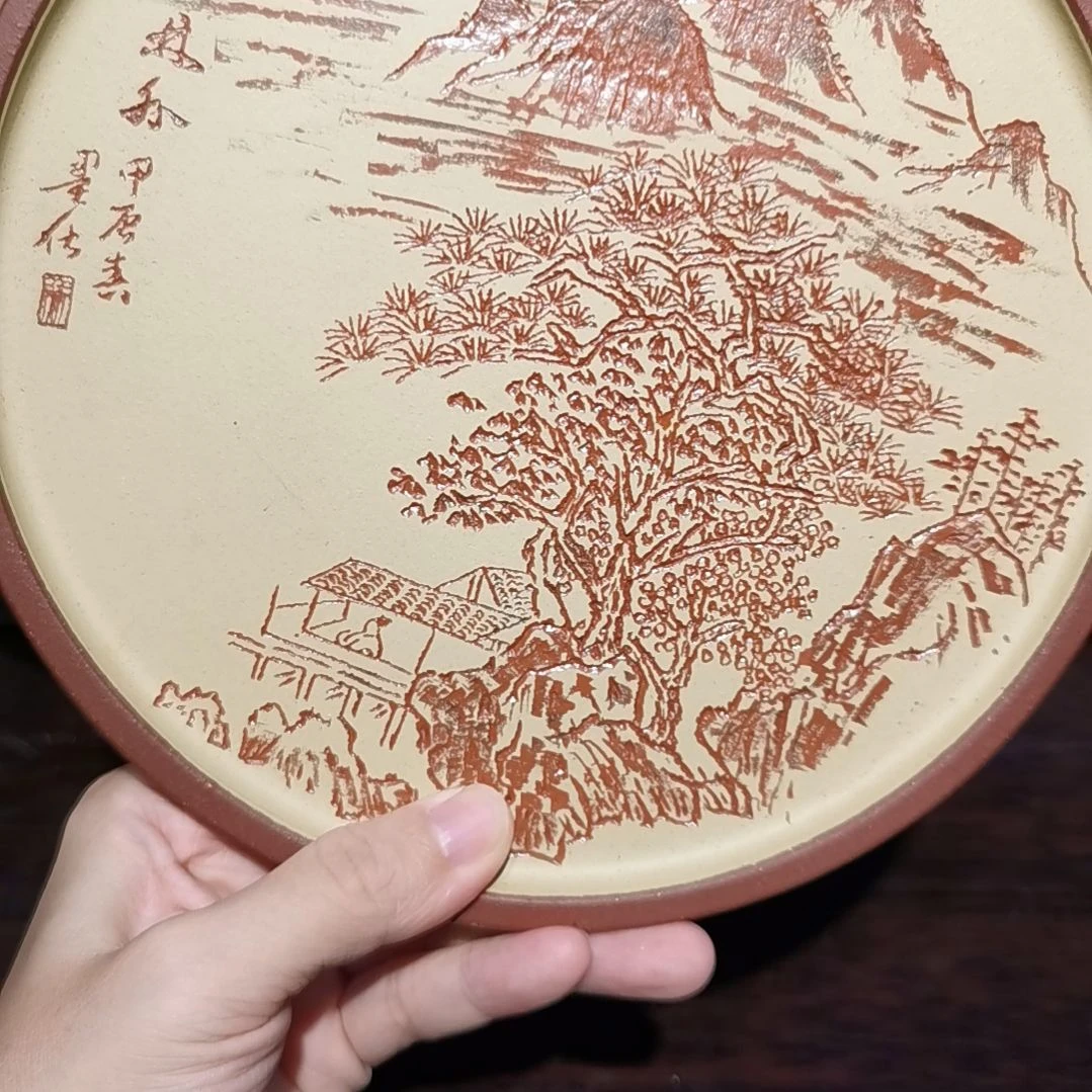 无***W紫砂花盆枫林干泡