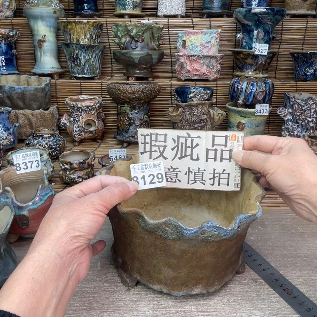 手工花盆默认瑕疵完美者勿拍
