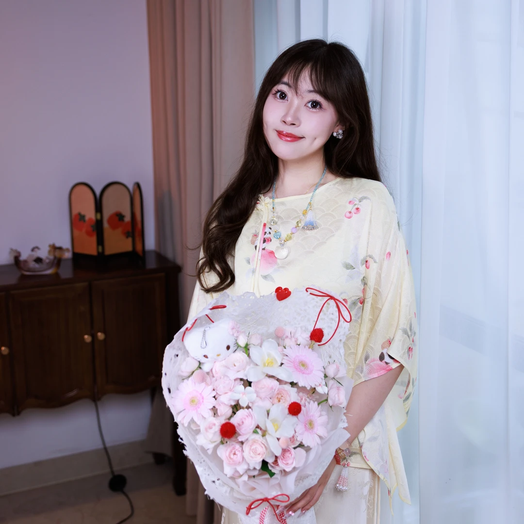 【锦说欢喜】‘奶黄包‘张国权正品非遗印花罗仙女飘飘衫83961