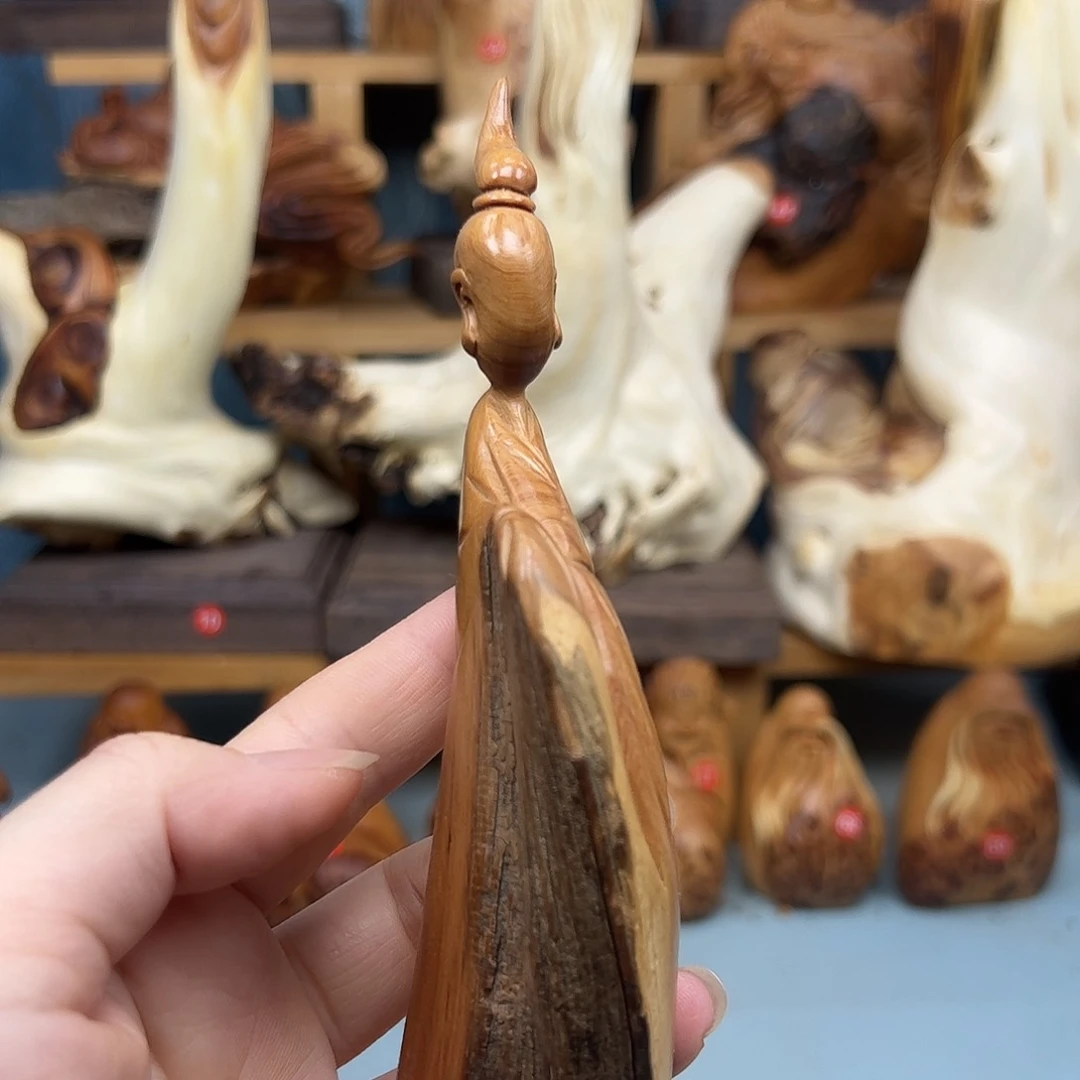 木崖柏木摆件手把件