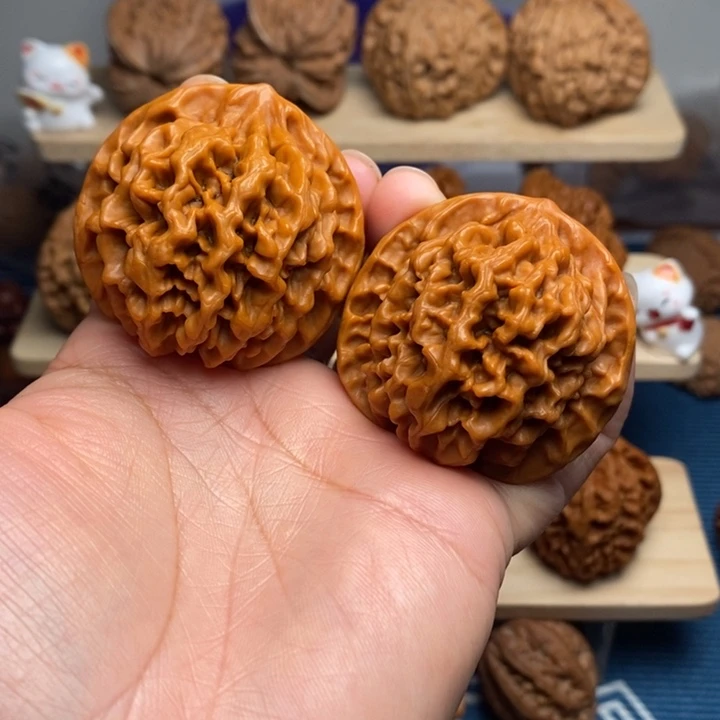 ****生把件文玩核桃44尺 状元官