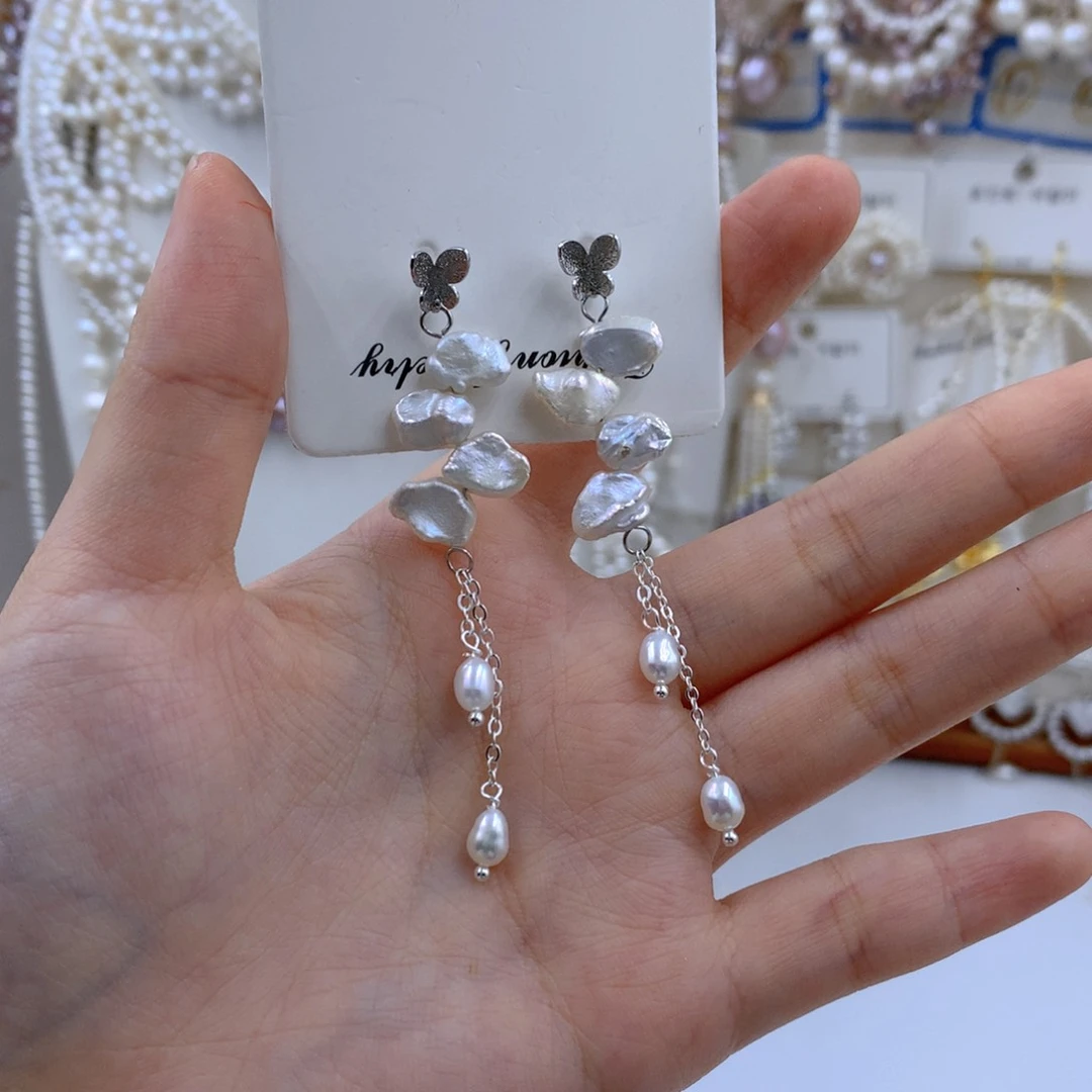 颈饰合金淡水珍珠