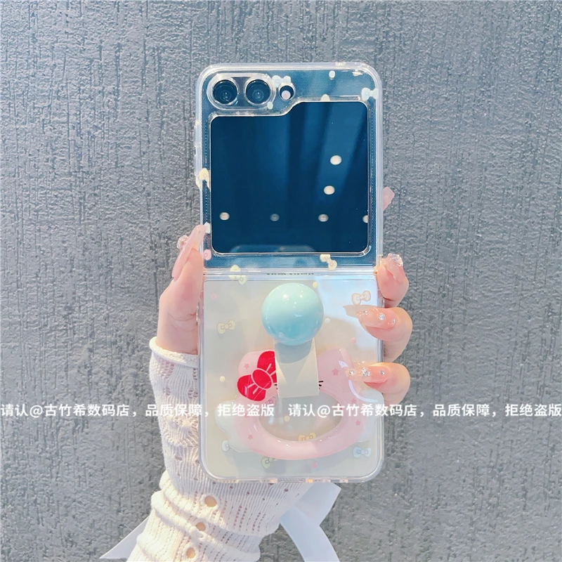 （三星zflip6系列）透明折叠壳适用三星zflip6/三星zflip5手机壳潮