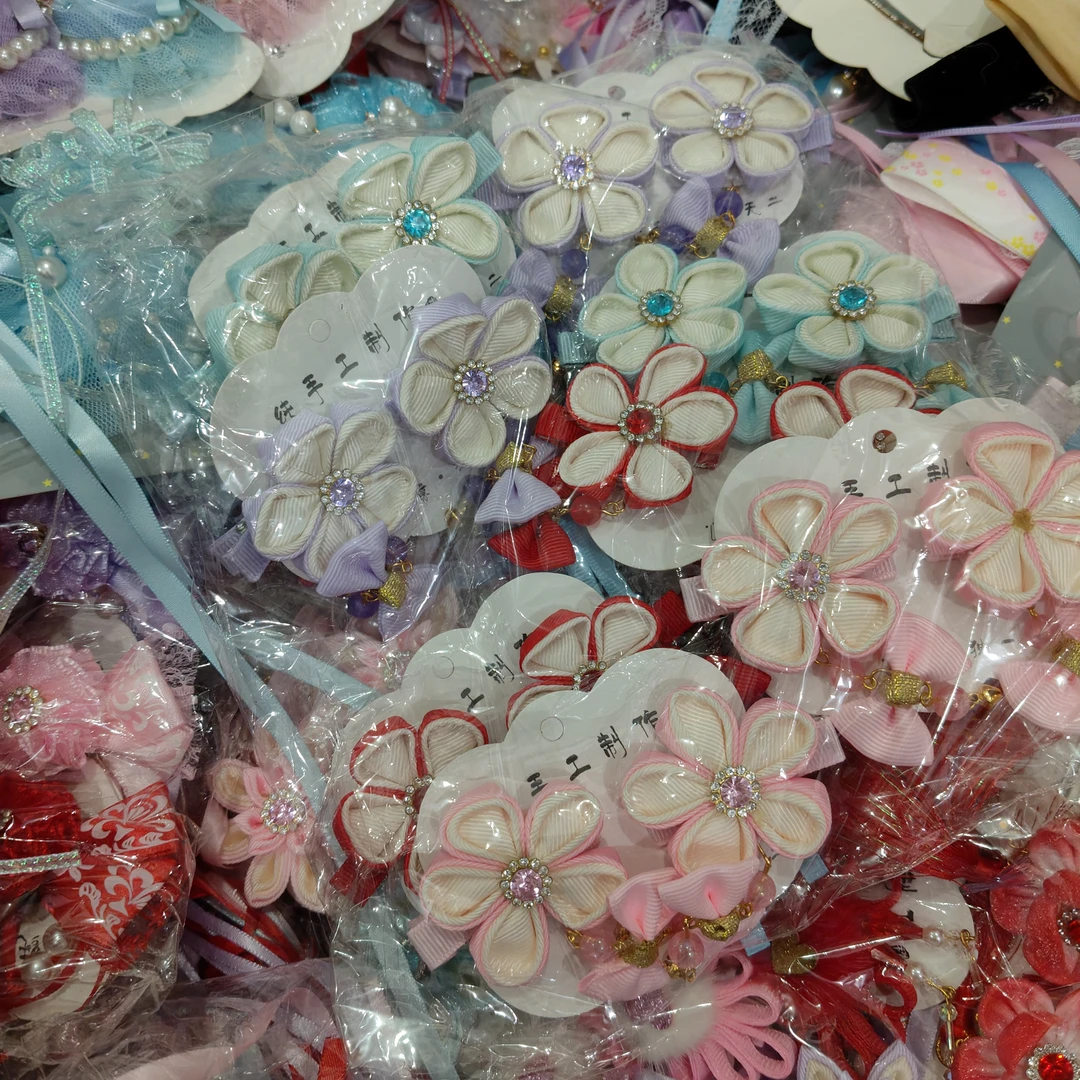 古风发夹饰品按斤称