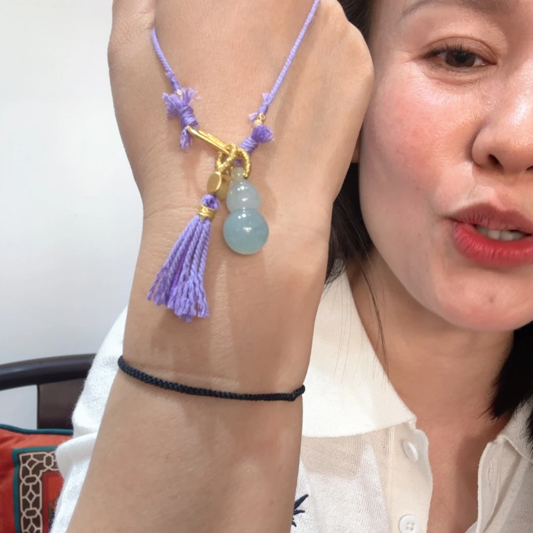 翡翠颈饰未镶嵌葫芦