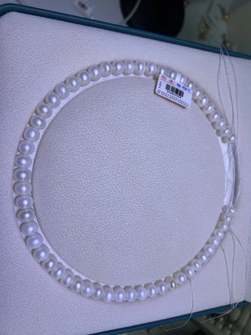天然淡水无核珍珠大颗白色强光适合送妈妈长辈