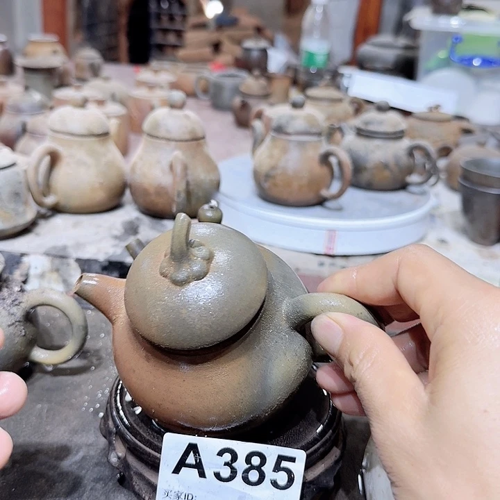 东***来茶壶紫泥坭兴陶柴烧