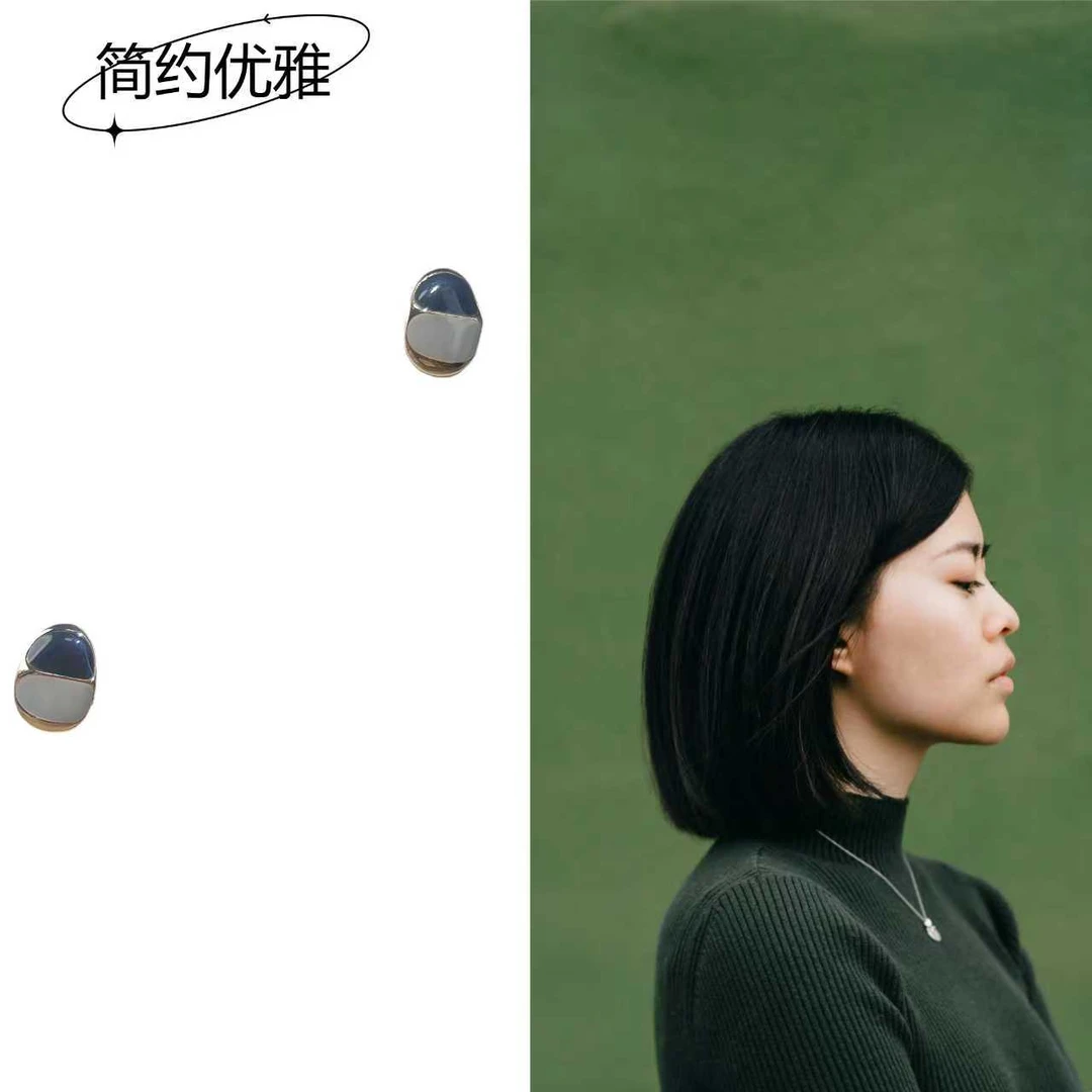 合金耳饰 日韩耳夹简约复古风轻奢小众几何饰品个性气质时尚优雅