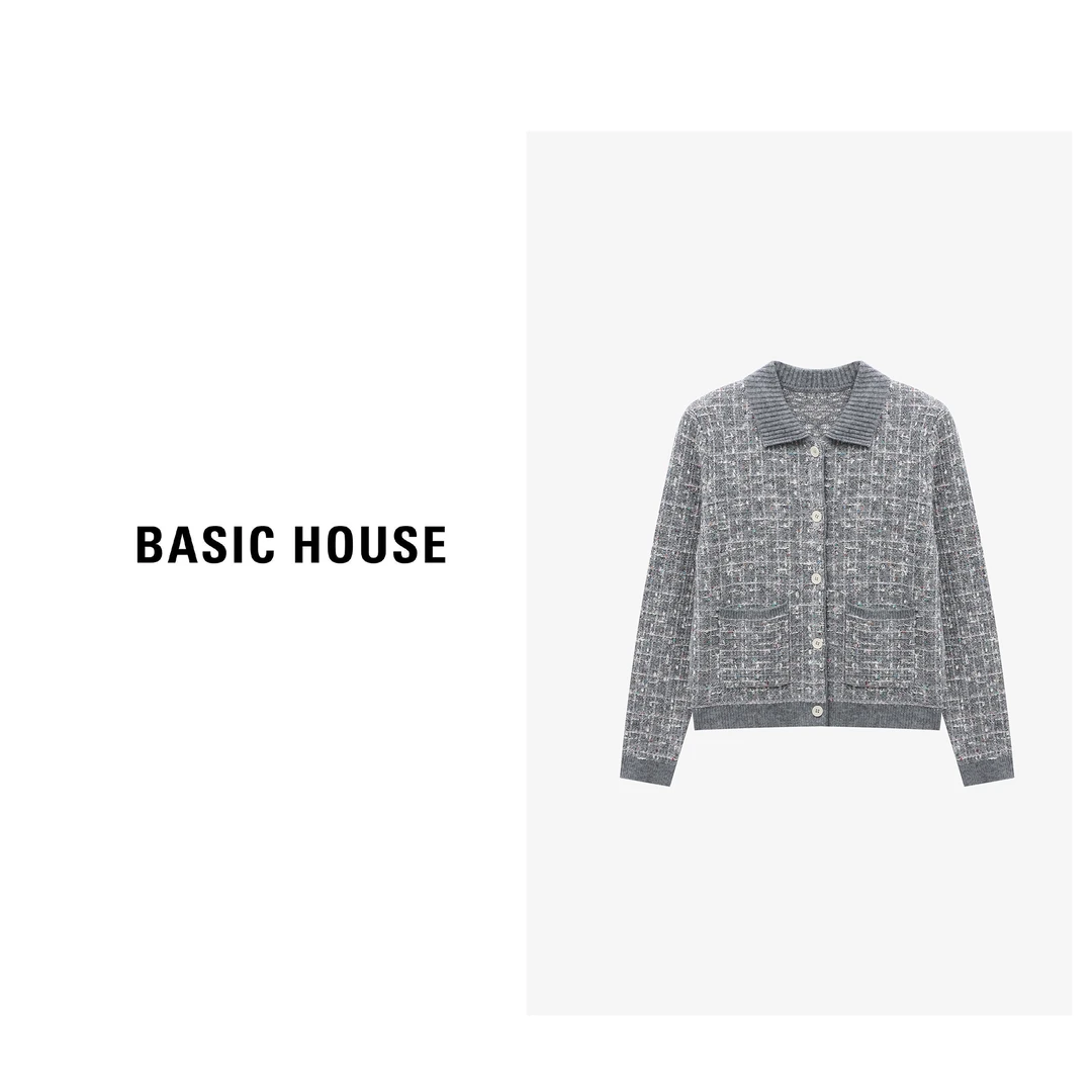 Basic House/百家好老钱风松弛感上衣洋气小众羊毛衫-B0625B5KZT2
