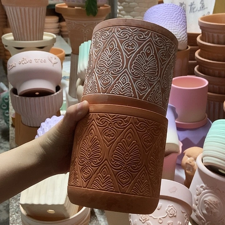 口12×12几何  复古➕红陶