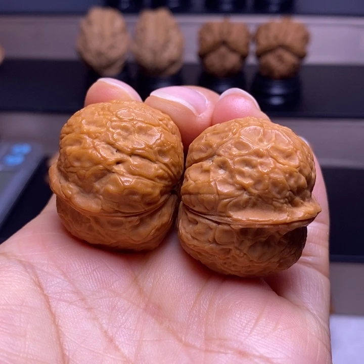 文玩核桃把件龟甲元宝蟾82